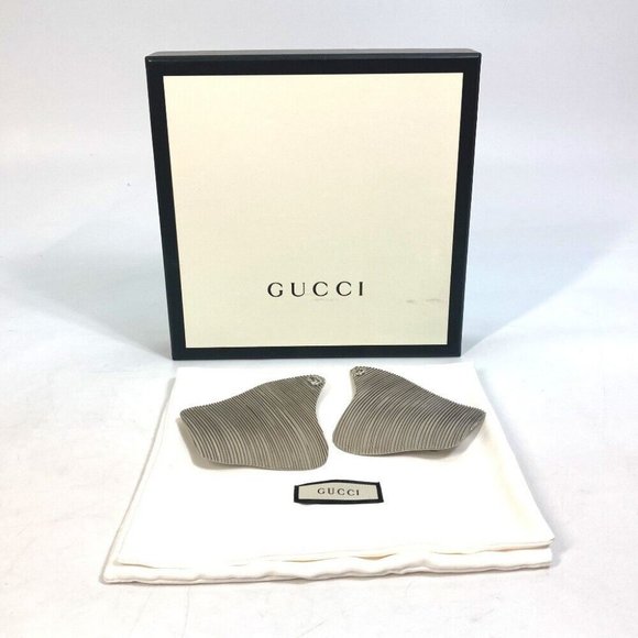 GUCCI Interlocking G Accessories Earrings Metal Silver - Picture 9 of 13